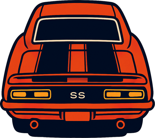 Cheverleot camaro ss arkasi ama yukaridan
In-Game asset.  2d.  High contrast.  No shadows