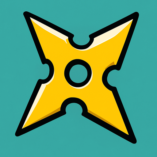 Survivor.io style 2D shuriken made by HABBY PTE. LTD..
In-Game asset.  2d.  High contrast.  No shadows