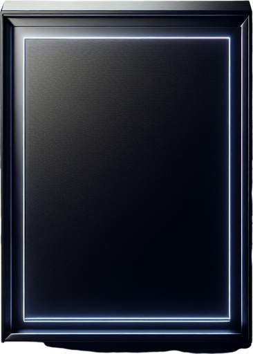 empty rectangular black board.
electronic style