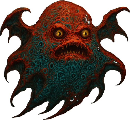 ancient flyng red slime with talasophobia texture