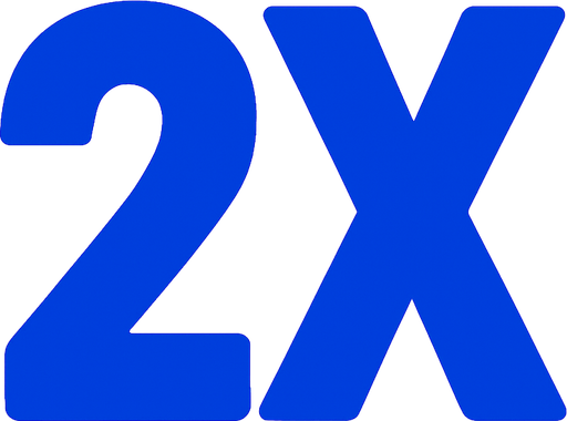 blue 2x.
In-Game asset.  2d.  High contrast.  No shadows