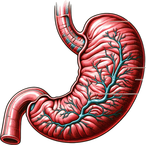A person's inside of their stomach.
Single Game Texture. In-Game asset. 2d. Blank background. High contrast. No shadows.