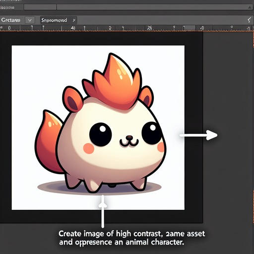 Animal.
Single Game Texture. In-Game asset. 2d. Blank background. High contrast. No shadows.