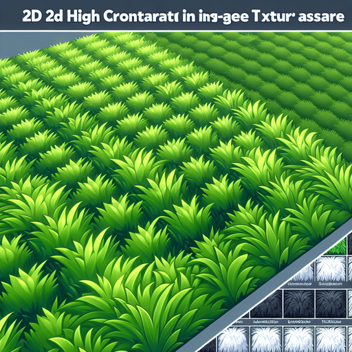 grass.
Single Game Texture. In-Game asset. 2d. Blank background. High contrast. No shadows.
