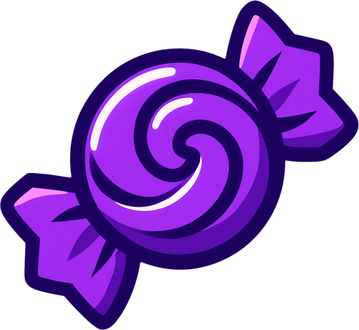 candy purple.
In-Game asset.  2d.  High contrast.  No shadows