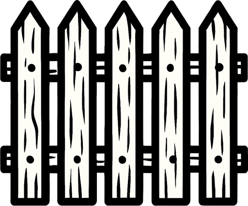 fence.
In-Game asset.  2d.  High contrast.  No shadows