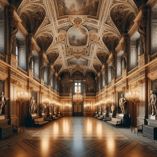 Hall in a beautiful 17th century castle