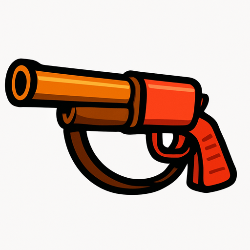 Duck hunter gun.
In-Game asset.  2d.  High contrast.  No shadows