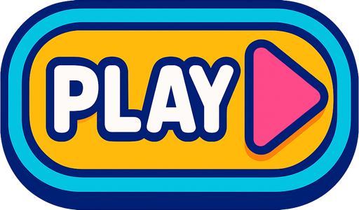 a fun play button that says play on it super modern and kid friendly.
In-Game asset.  2d.  High contrast.  No shadows