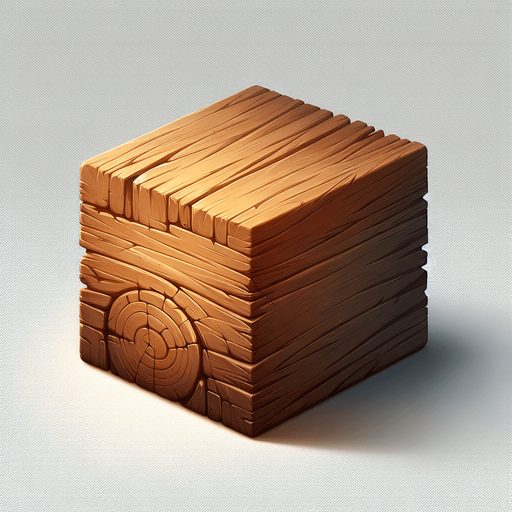 piece_of_wood.
Single Game Texture.  In-Game asset.  2d.  Blank background.  High contrast.  No shadows