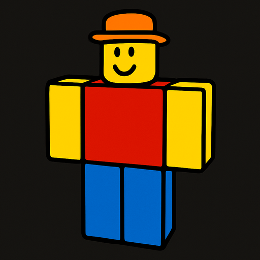roblox player.
In-Game asset.  2d.  High contrast.  No shadows