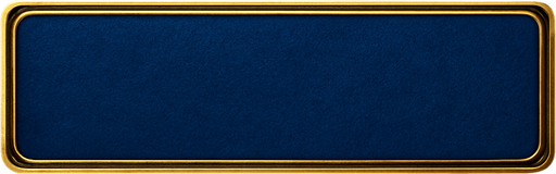Keep the exact shape but change the material to be a lighter, but rich blue felt with a golden border around it
