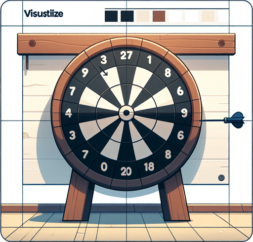 Cartoon flat dart board.
Single Game Texture. In-Game asset. 2d. White background. High contrast. No shadows..
Single Game Texture.  In-Game asset.  2d.  Blank background.  High contrast.  No shadows