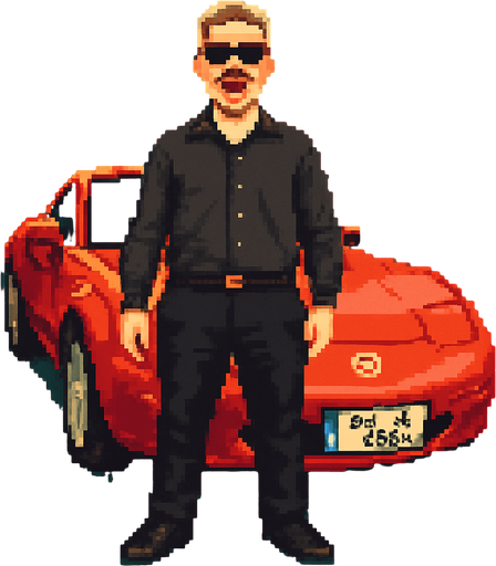 retro pixel style