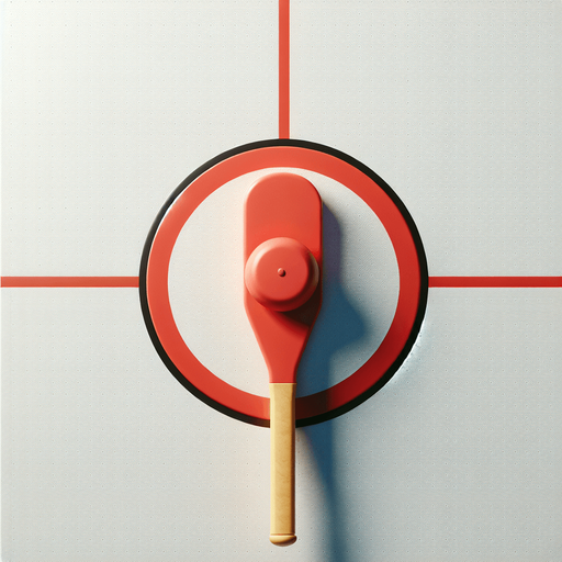 Air hockey paddle. Top view..