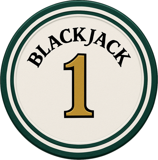 Crea un asset para una ficha de casino de $1 para Blackjack.
Color Principal: Blanco o gris muy claro.
Borde/Detalles: Dos o tres franjas finas en un color que contraste pero sea elegante, como azul zafiro o verde esmeralda.
Valor: El número '1' grande y claro en el centro, en dorado o negro, con una tipografía de casino.
Estilo: Lujoso, limpio, coherente con 'La Tentación Dorada'.".
In-Game asset.  2d.  High contrast.  No shadows