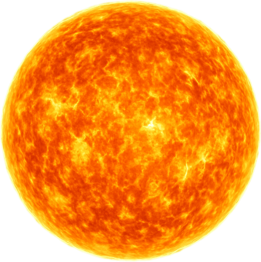 realistic sun.
In-Game asset.  2d.  High contrast.  No shadows