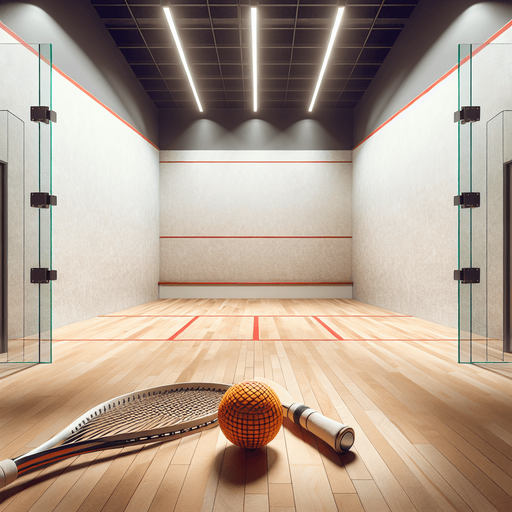 Squash court.
