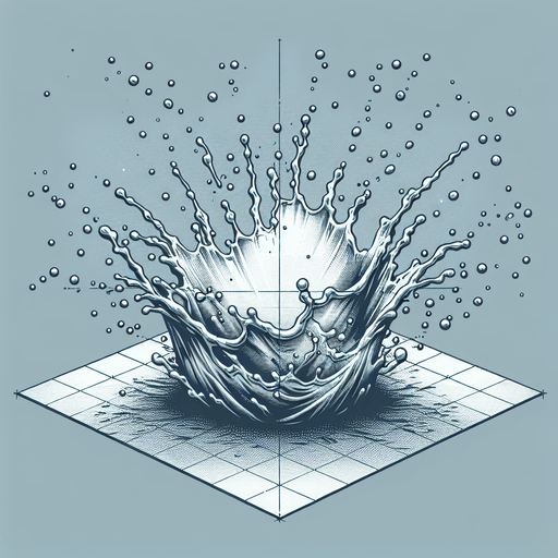 Small splash in water.
Single Game Texture.  In-Game asset.  2d.  Blank background.  High contrast.  No shadows