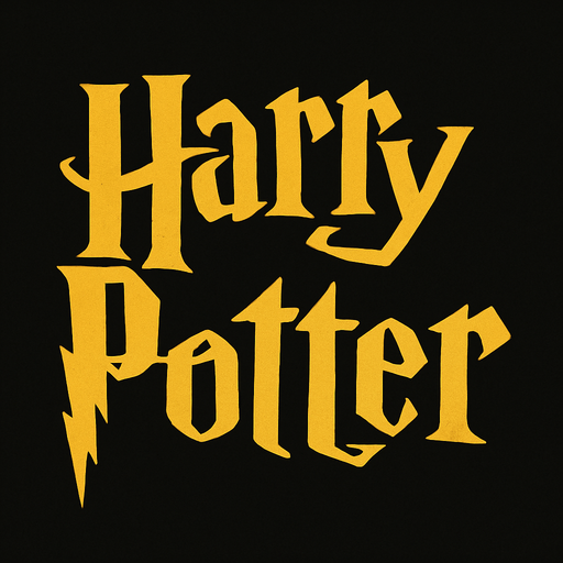harry potter logo.
In-Game asset.  2d.  High contrast.  No shadows