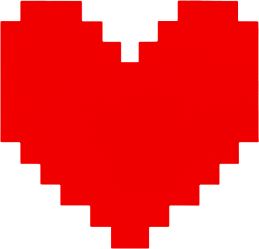 make undertale heart.
In-Game asset.  2d.  High contrast.  No shadows