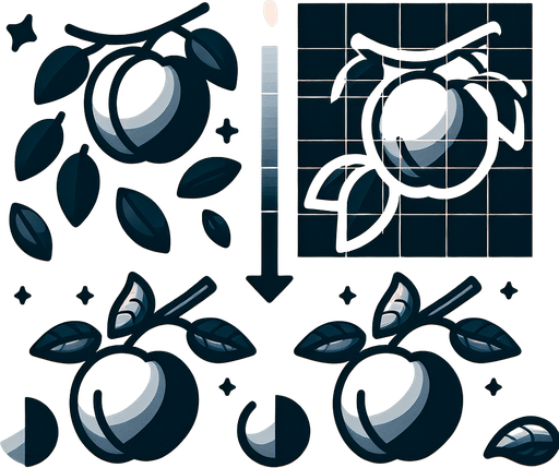 peaches.
Single Game Texture. In-Game asset. 2d. Blank background. High contrast. No shadows.