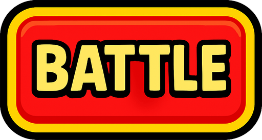 A Battle Button.
In-Game asset.  2d.  High contrast.  No shadows