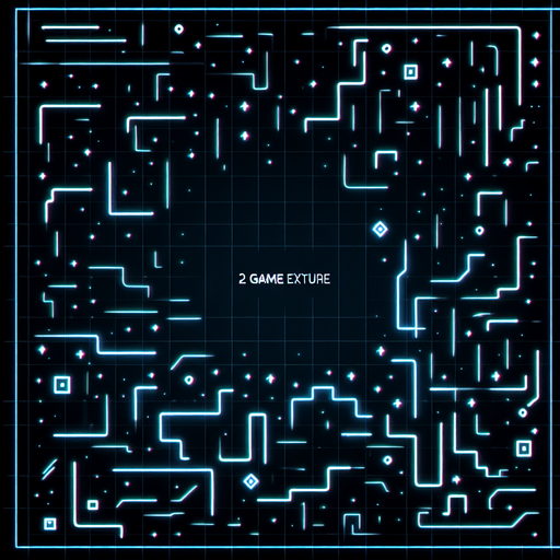 black background with neon lines everywhere.
Single Game Texture. In-Game asset. 2d. Blank background. High contrast. No shadows.