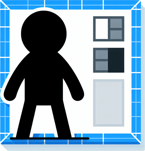 stickman.
Single Game Texture. In-Game asset. 2d. Blank background. High contrast. No shadows.