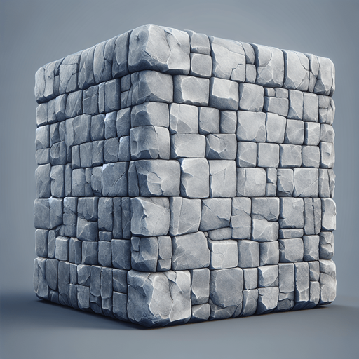 Paving stone.
Single Game Texture. In-Game asset. 2d. Blank background. High contrast. No shadows.