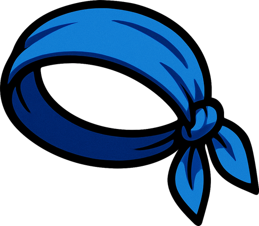 blueHeadband.
In-Game asset.  2d.  High contrast.  No shadows