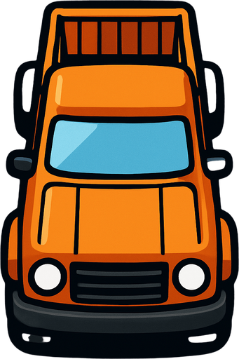 Can you make top down truck.
In-Game asset.  2d.  High contrast.  No shadows