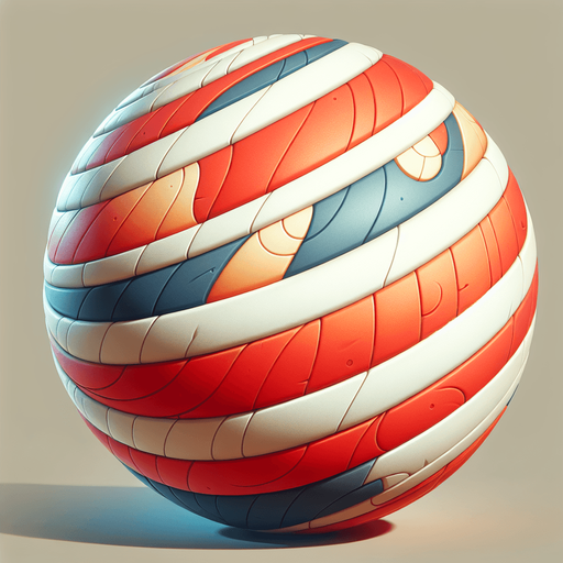 Ball.
Single Game Texture.  In-Game asset.  2d.  Blank background.  High contrast.  No shadows