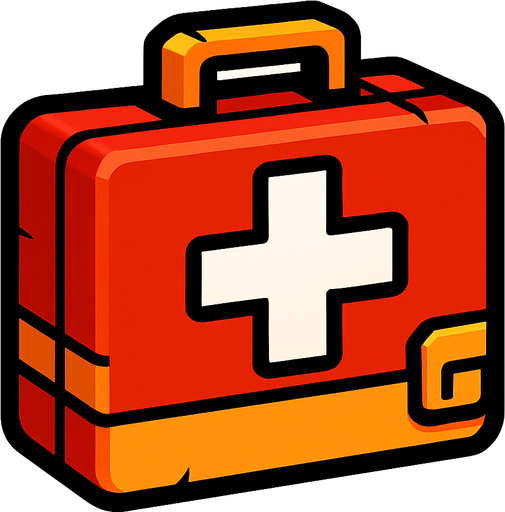 medkit.
In-Game asset.  2d.  High contrast.  No shadows