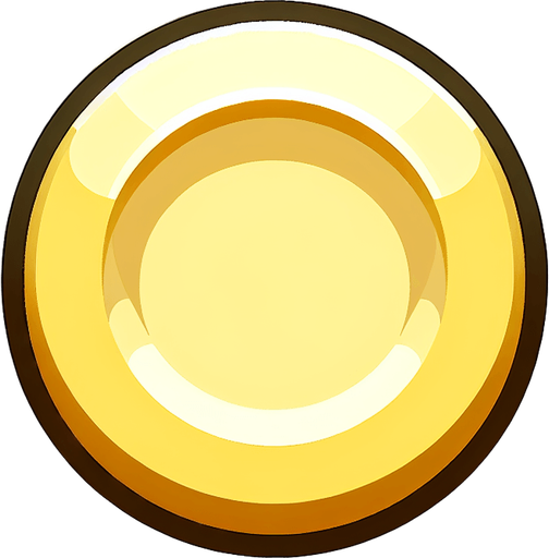 simple light yellow button front view game console, clean, rounded edges, high resolution, graphic.
Single Game Texture. In-Game asset. 2d. Blank background. High contrast.