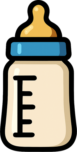 Biberon.
In-Game asset.  2d.  High contrast.  No shadows