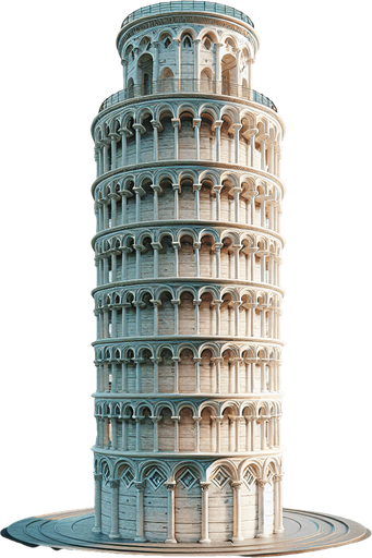 Phototrealistic Leaning Tower of Pisa