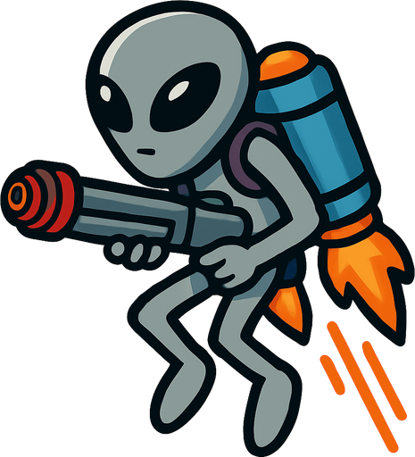 Place laser cannon in both hands holding it like a shotgun