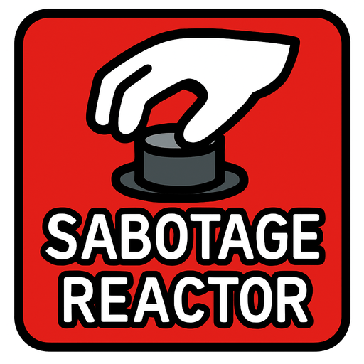 among us sabotageReactorButton.
In-Game asset.  2d.  High contrast.  No shadows