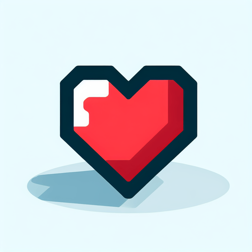 Kalp yap.
Single Game Texture. In-Game asset. 2d. Blank background. High contrast. No shadows.