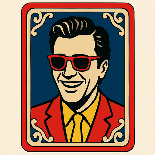 card back celebrity.
In-Game asset.  2d.  High contrast.  No shadows