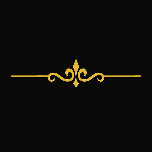 A simple golden line break..
In-Game asset.  2d.  High contrast.  No shadows