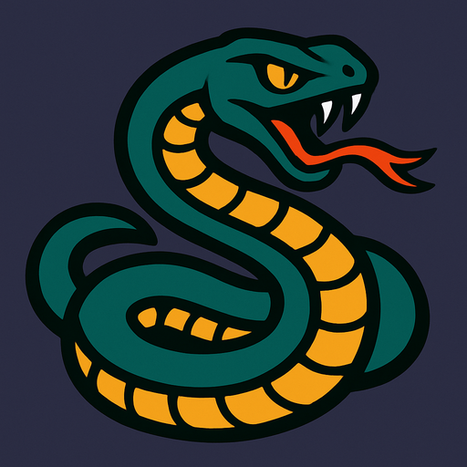 Serpent.
In-Game asset.  2d.  High contrast.  No shadows