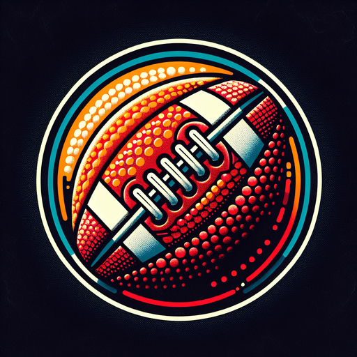 Football.
Single Game Texture. In-Game asset. 2d. Blank background. High contrast. No shadows.