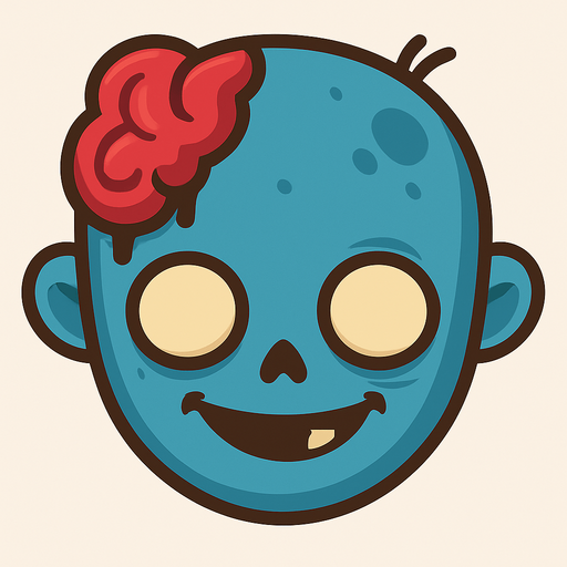 Make its skin blue and make it smile