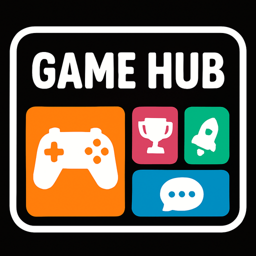 Game hub.
In-Game asset.  2d.  High contrast.  No shadows