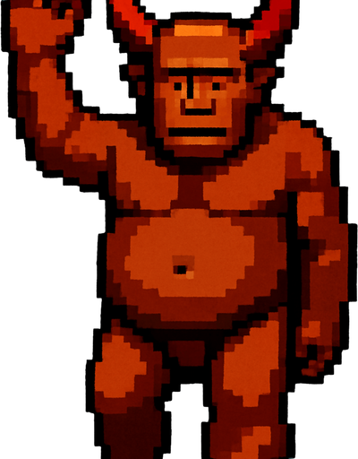 Arm is up in the air.