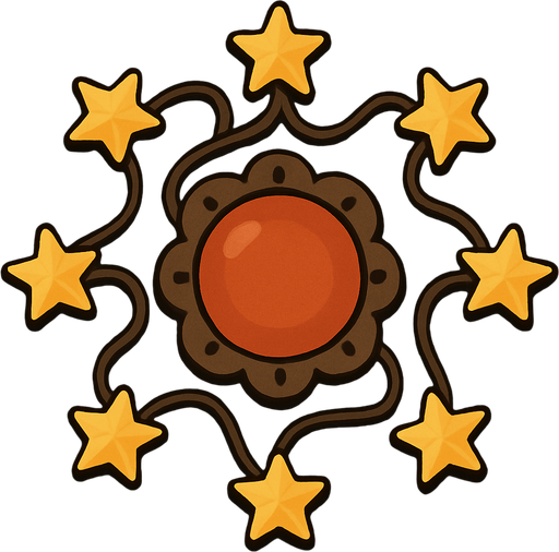light Decoration top view.
In-Game asset.  2d.  High contrast.  No shadows
