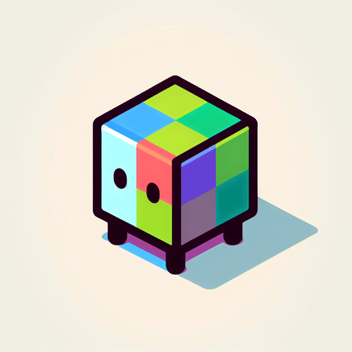 A little cube person. 2 legs. back to viewer. facing 45 degrees to the right. multicoloured skin, cartoon style.
Single Game Texture. In-Game asset. 2d. Blank background. High contrast. No shadows.