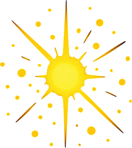 scatter light.
In-Game asset.  2d.  High contrast.  No shadows